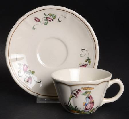 Mandarin Flat Cup & Saucer Set