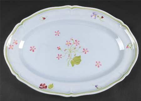 Mon Jardin 16" Oval Serving Platter