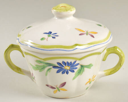 Moustiers Sugar Bowl & Lid