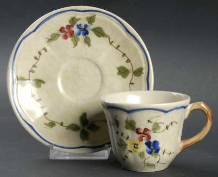 Nemours Flat Demitasse Cup & Saucer Set