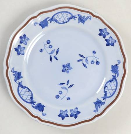 Normandie (Brown Band) Salad Plate