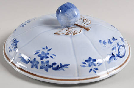 Normandie (Brown Band) Lid for Round Vegetable