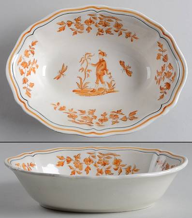 Olerys 9" Oval Vegetable Bowl