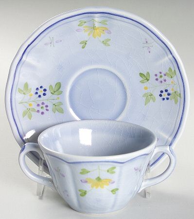 Printemps Flat Bouillon Cup & Saucer