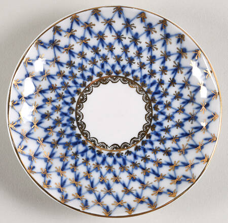 Cobalt Net Saucer for Footed Cup