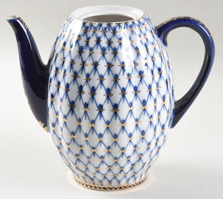 Cobalt Net Coffee Pot No Lid