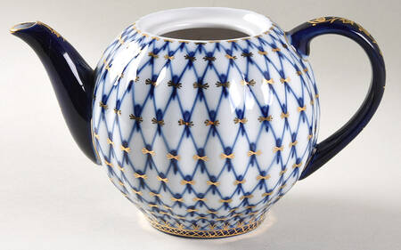 Cobalt Net Mini Teapot No Lid