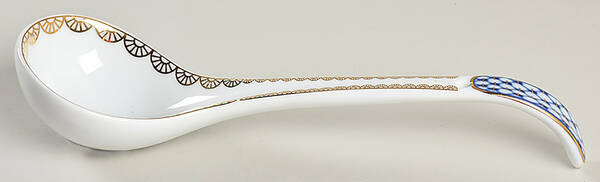 Cobalt Net Tureen Ladle
