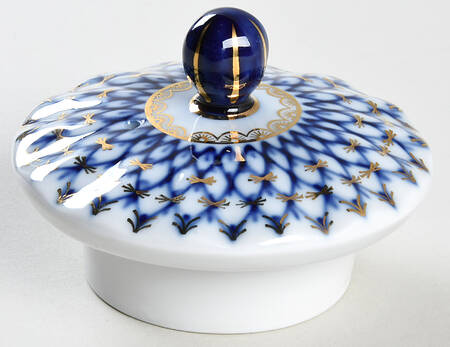 Cobalt Net Lid for Teapot