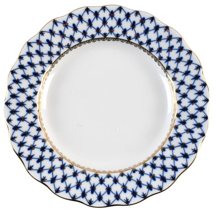 Cobalt Net Accent Dinner Plate