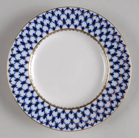 Cobalt Net Dessert/Pie Plate