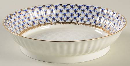 Cobalt Net Cake Dish