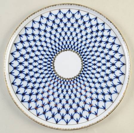Cobalt Net 11" Round Tray
