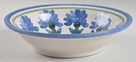 Bachelor Button 8" Round Vegetable Bowl