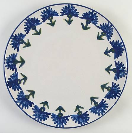 Bachelor Button 16" Chop Plate (Round Platter)