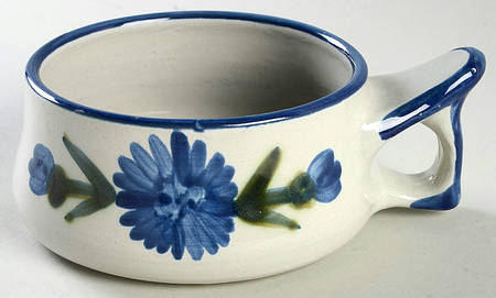 Bachelor Button Low Microwave Bowl
