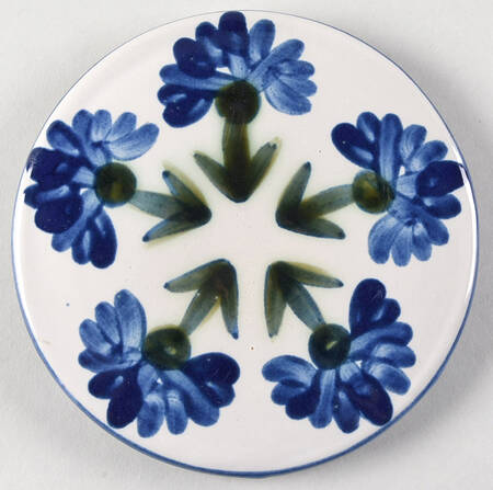 Bachelor Button Tea Tile