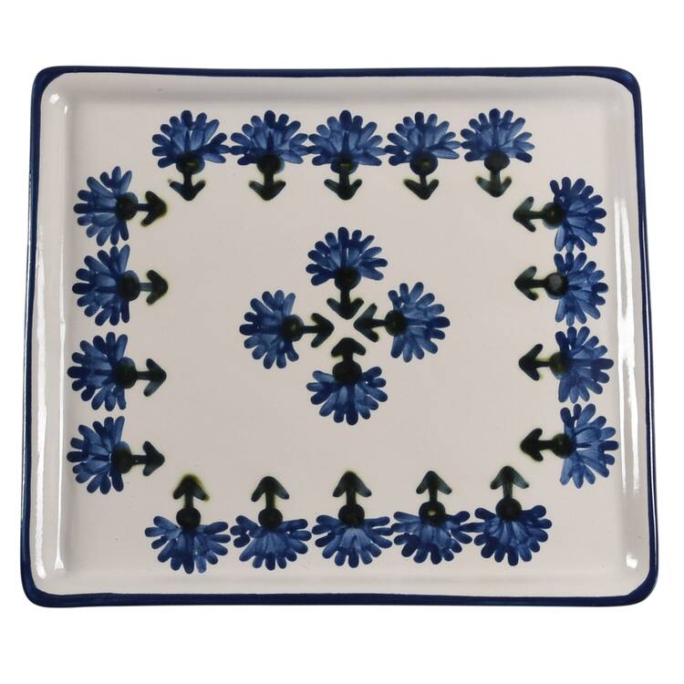 Bachelor Button 13" Rectangular Tray