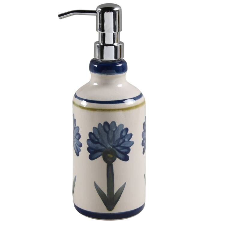 Bachelor Button Lotion Dispenser