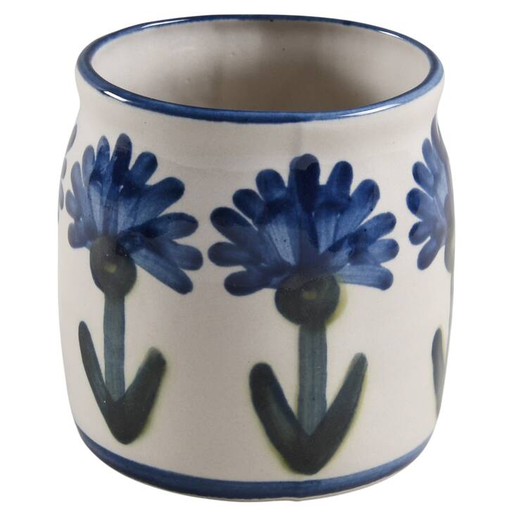 Bachelor Button Honey Pot No Lid