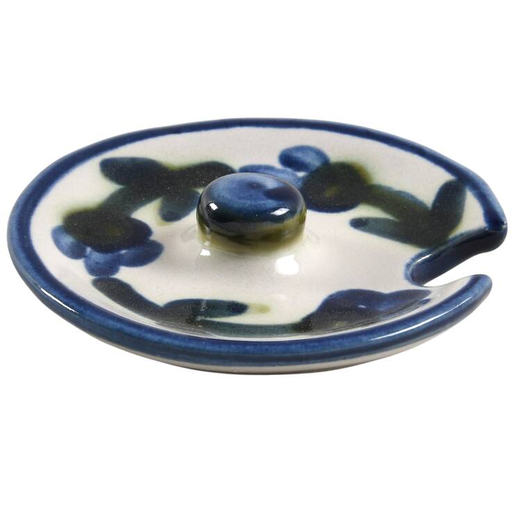Bachelor Button Lid for Honey Pot