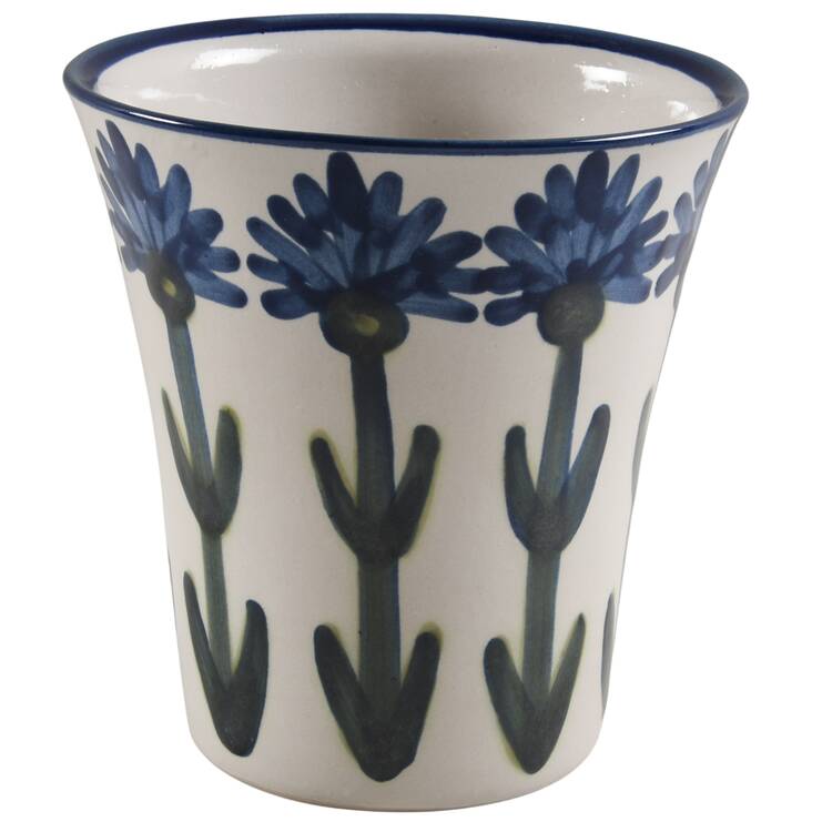 Bachelor Button 6" Flower Pot