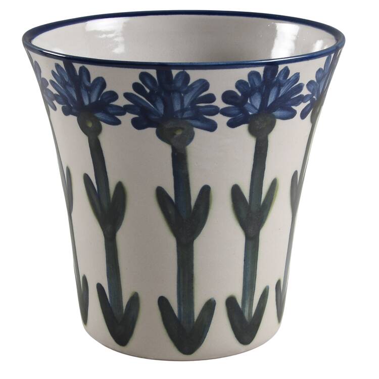 Bachelor Button 7" Planter