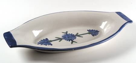 Bachelor Button 18" Boat Platter
