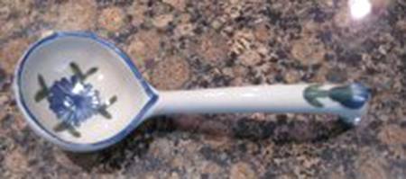 Bachelor Button Tureen Ladle