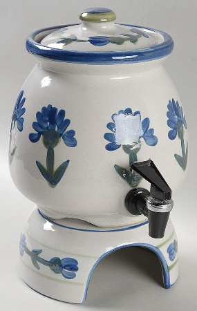 Bachelor Button (3 Pc) Samovar w/Stand Set