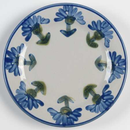Bachelor Button Bread & Butter Plate