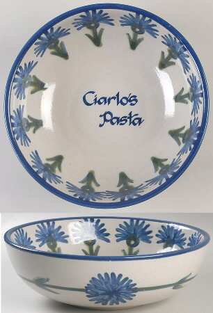 Bachelor Button 11" Pasta Serving Bowl