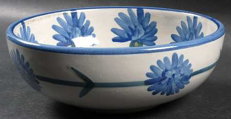 Bachelor Button 7" Round Vegetable Bowl