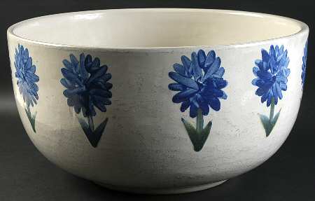 Bachelor Button 14" Large Salad Serving Bowl