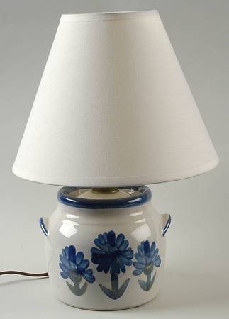 Bachelor Button 12" Electric Lamp & Shade