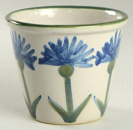 Bachelor Button 3" Flower Pot