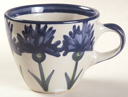 Bachelor Button Flat Cup