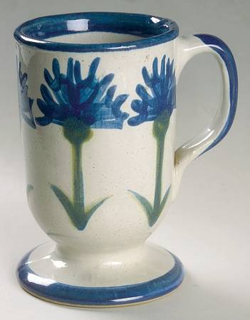 Bachelor Button Pedestal Mug