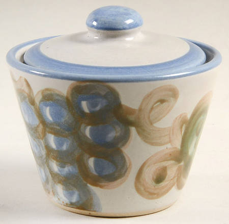 Blue Grape Sugar Bowl & Lid