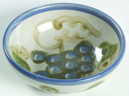 Blue Grape Coupe Cereal Bowl