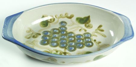 Blue Grape 14" Oval Baker