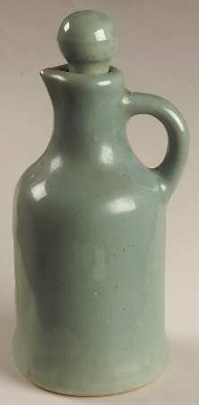 Country Fare (Unglazed Bottom) Oil Or Vinegar Cruet and Stopper