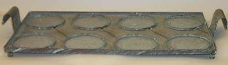 Country Fare (Unglazed Bottom) Individual Cas Setof9 Metal Tray Only