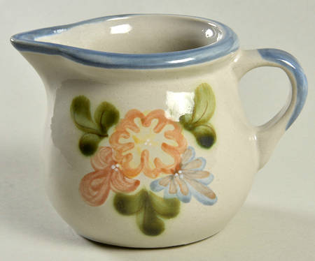 Country Flower Blue Creamer