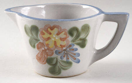 Country Flower Blue Creamer
