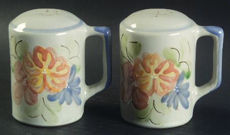 Country Flower Blue Salt & Pepper Set