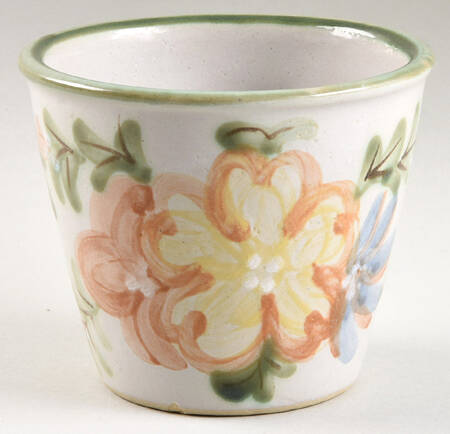 Country Flower Green 3" Flower Pot