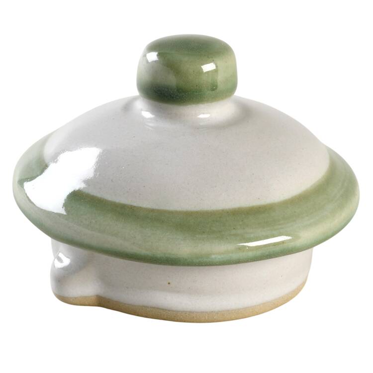 Country Flower Green Lid for Teapot