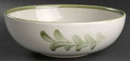 Country Flower Green 10" Large Salad Serving Bowl