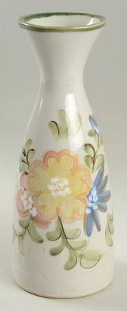 Country Flower Green Open Carafe